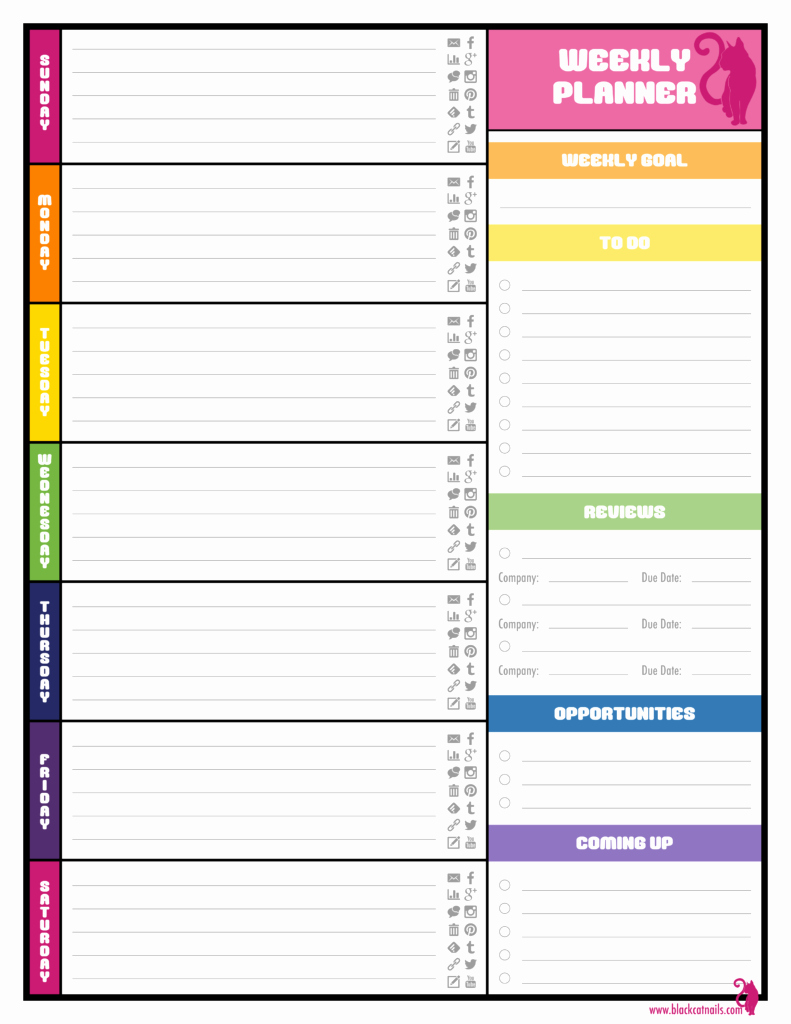 Weekly Planner Template Excel Beautiful Free Weekly Planner Templates Best Agenda Templates