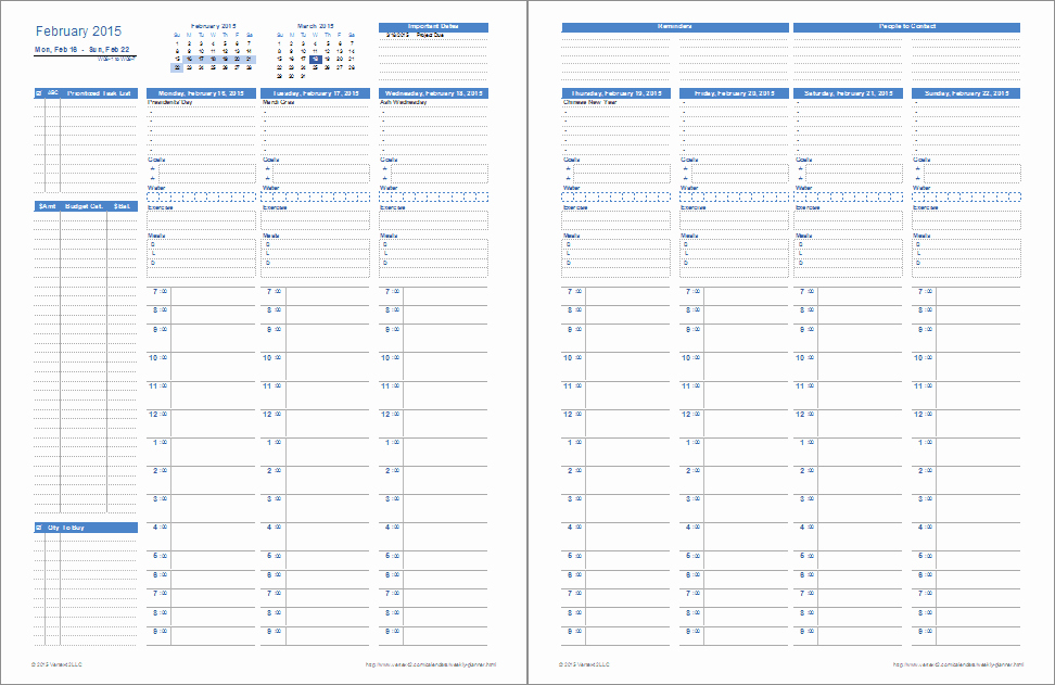 Weekly Planner Template Excel Beautiful Ultimate Personal Planner Template for Excel