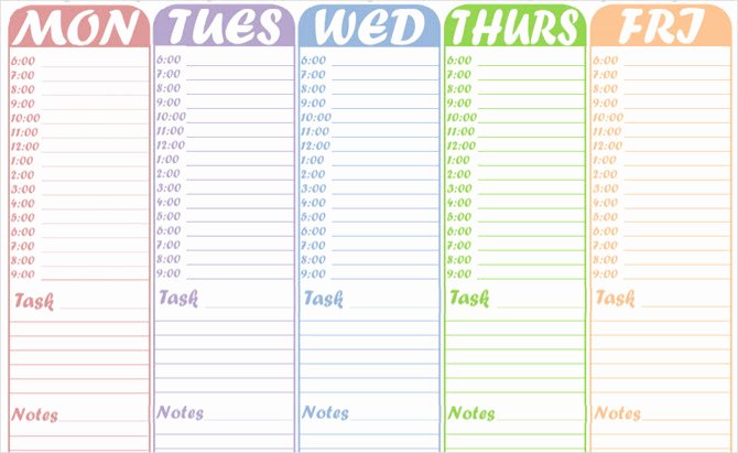 Weekly Schedule Template with Hours Fresh these Time Blocking Free Printable Planners Will Help You