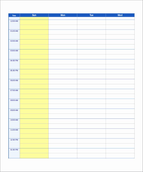 Weekly Study Schedule Template Fresh Free 15 Study Schedule Samples &amp; Templates In Pdf