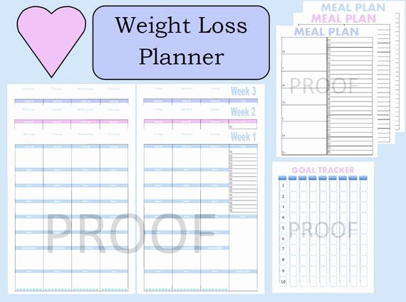 Weight Loss Meal Planner Template Awesome tone It Up Journal Weight Loss Planner Weight Loss Tracker