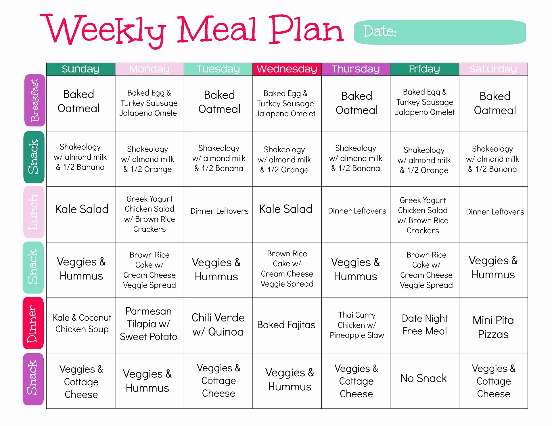 Weight Loss Meal Planner Template Lovely Best Way to Lose Weight In 2018 Meal Plan