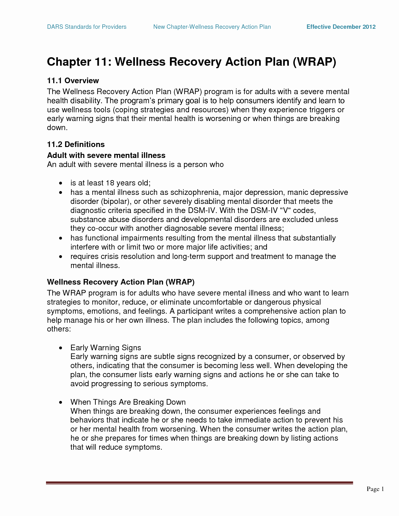 Wellness Recovery Action Plan Template Luxury Wrap Mental Health