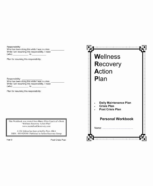 Wellness Recovery Action Plan Template Unique 11 Wellness Recovery Action Plan Templates Pdf Word