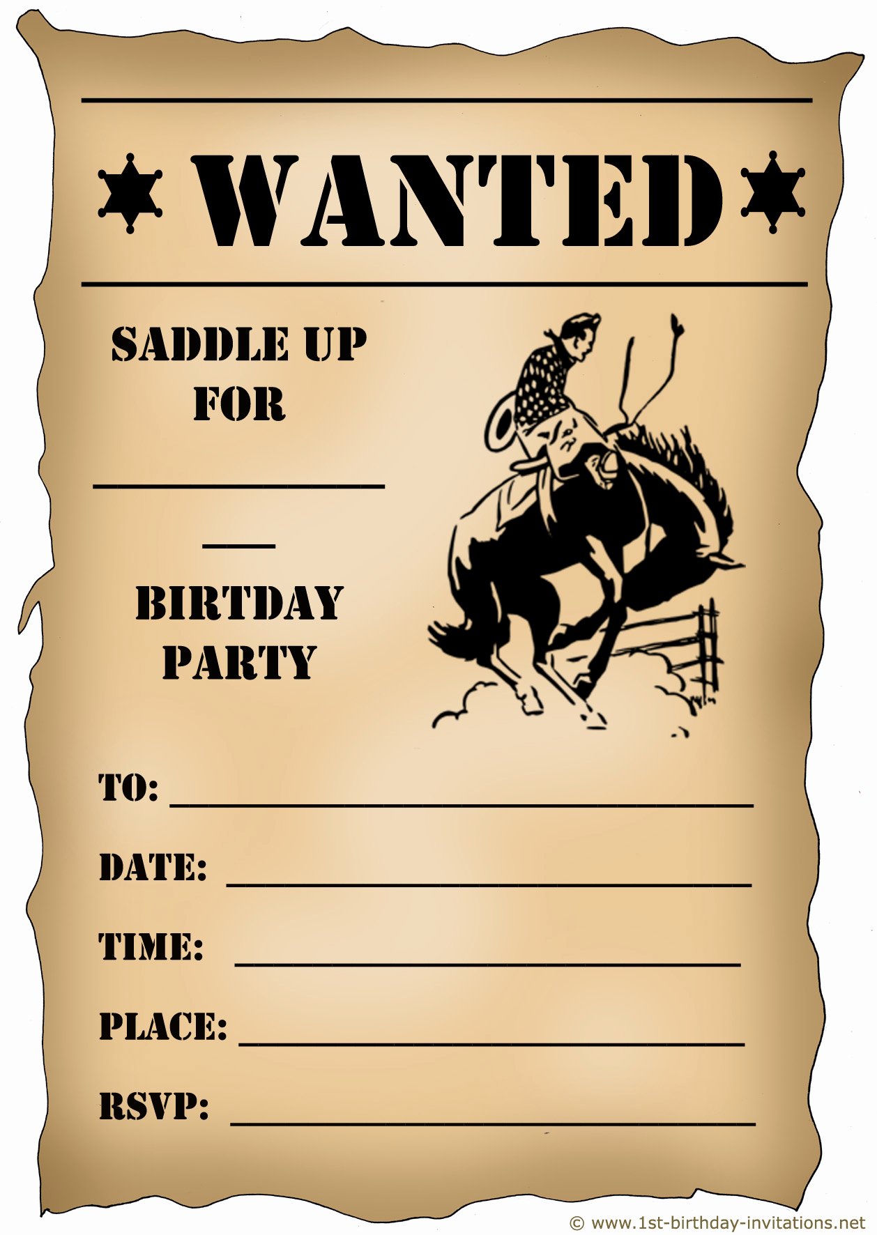 Western Party Invitation Template Beautiful Western Party Invitations Templates