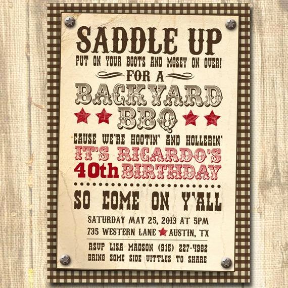 Western Party Invitation Template Inspirational Western themed Birthday Western Invitation Western theme