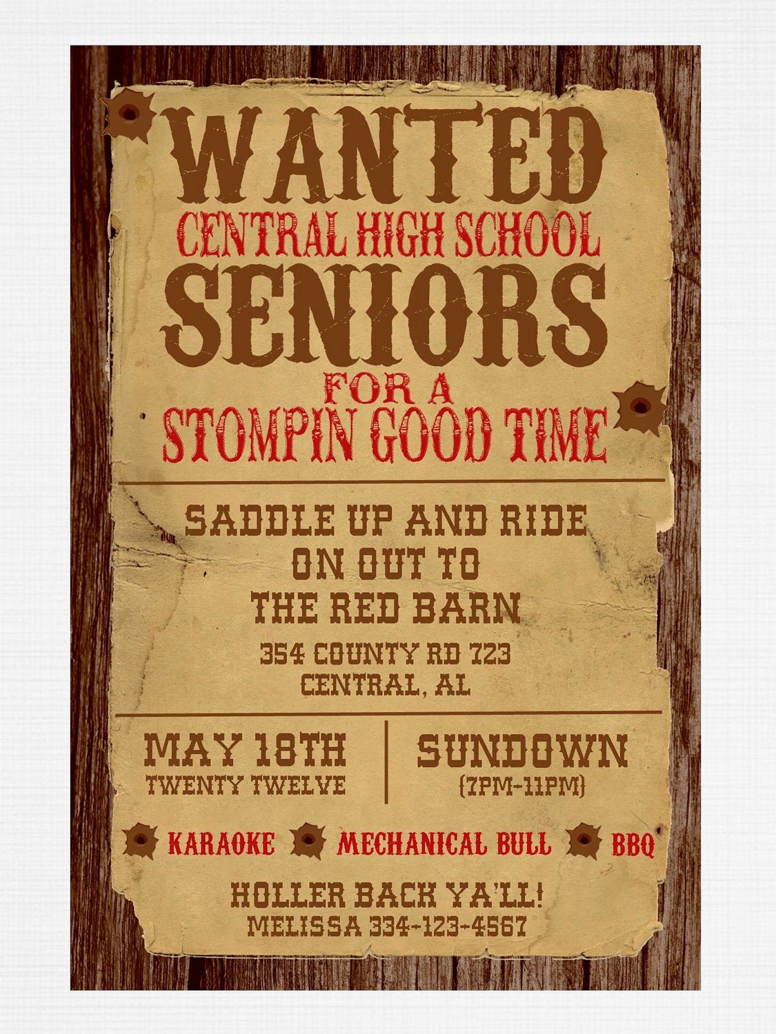 Western Party Invitation Template New Wanted Poster Western Party Invitation by Graysgraphicdesigns