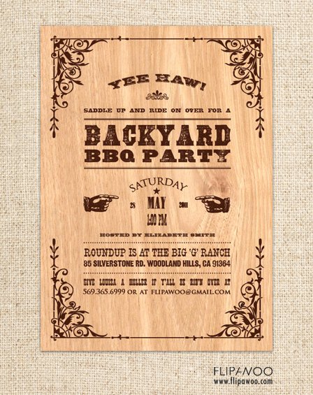 Western Party Invitation Template Unique Flipawoo Invitation and Party Designs Western themed