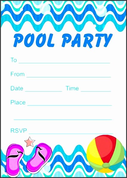 Word Party Invitation Template Elegant 6 Pool Party Invitation Templates Word Sampletemplatess