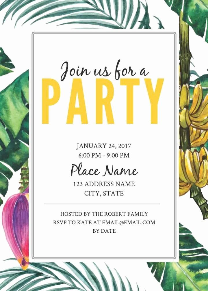 Word Party Invite Template Unique 16 Free Invitation Card Templates &amp; Examples Lucidpress