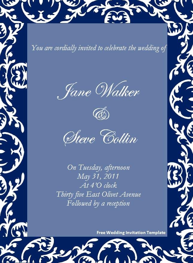 Word Template for Invitations Awesome Free Dinner Invitation Template