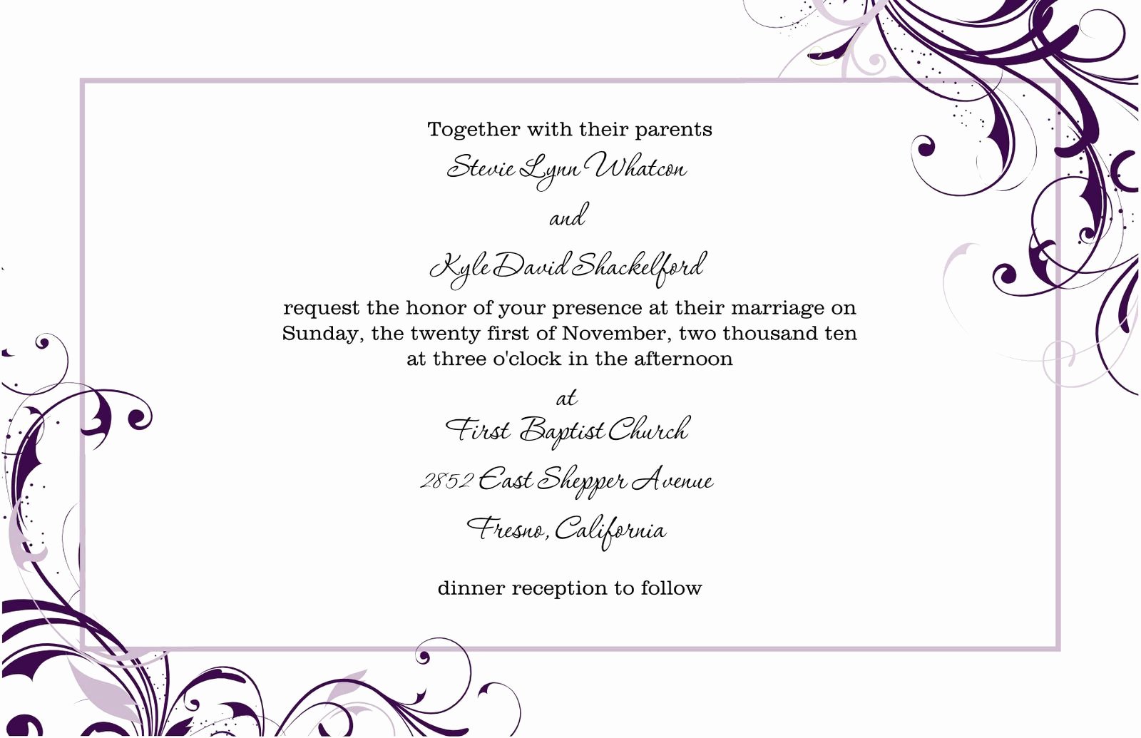 Word Template for Invitations Elegant Pin by Marina On Wedding Invitation Letter In 2019