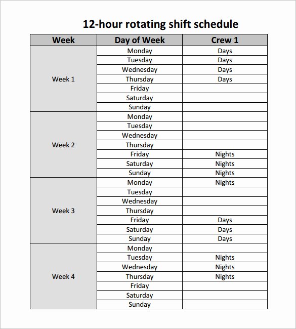 Work Hour Schedule Template Awesome 24 Hour Shift Schedule Template – Planner Template Free