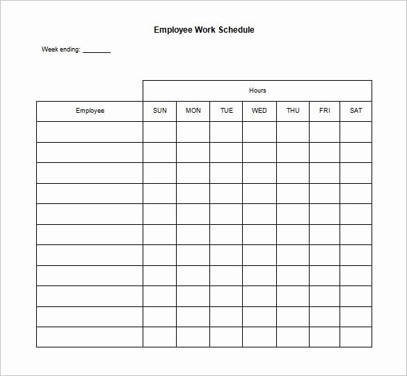 Work Hour Schedule Template Inspirational Daily Work Schedule Template – 12 Free Word Excel Pdf