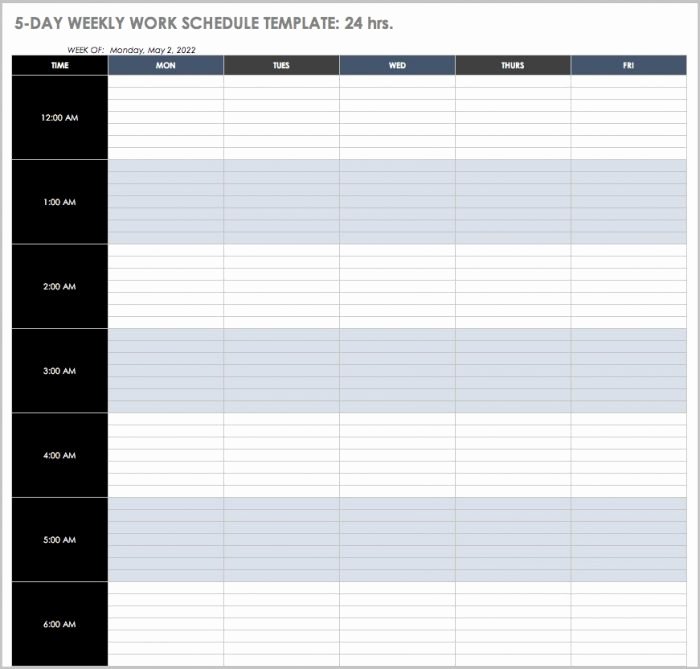 Work Hour Schedule Template Lovely Employee Work Schedule Template Google Docs Templates 1