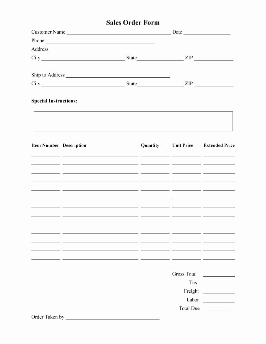 Work order form Template Free Inspirational 40 order form Templates [work order Change order More]