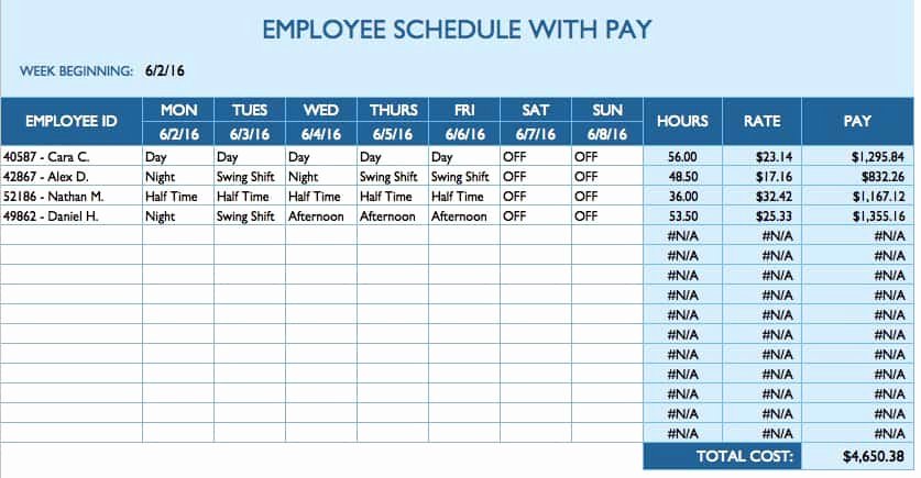 Work Schedule Calendar Template Best Of Free Daily Schedule Templates for Excel Smartsheet