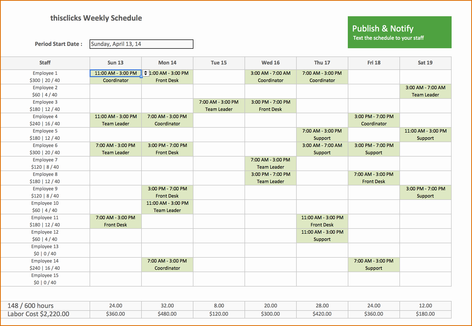 Work Schedule Template Excel Unique 8 Excel Scheduling Template