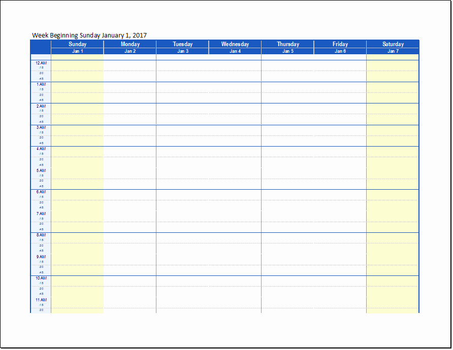 Work Schedule Template Free Fresh 15 Free Employee Work Schedule Templates Schedule Templates