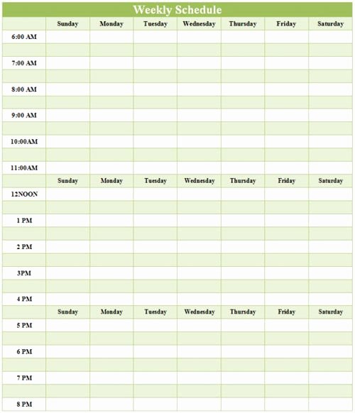 Work Schedule Template Word Awesome Useful Microsoft Word &amp; Microsoft Excel Templates