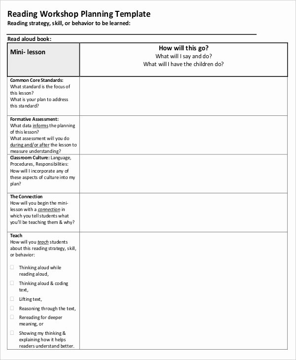 Workshop Lesson Plan Template Awesome Lesson Plan Template 22 Free Word Pdf Documents