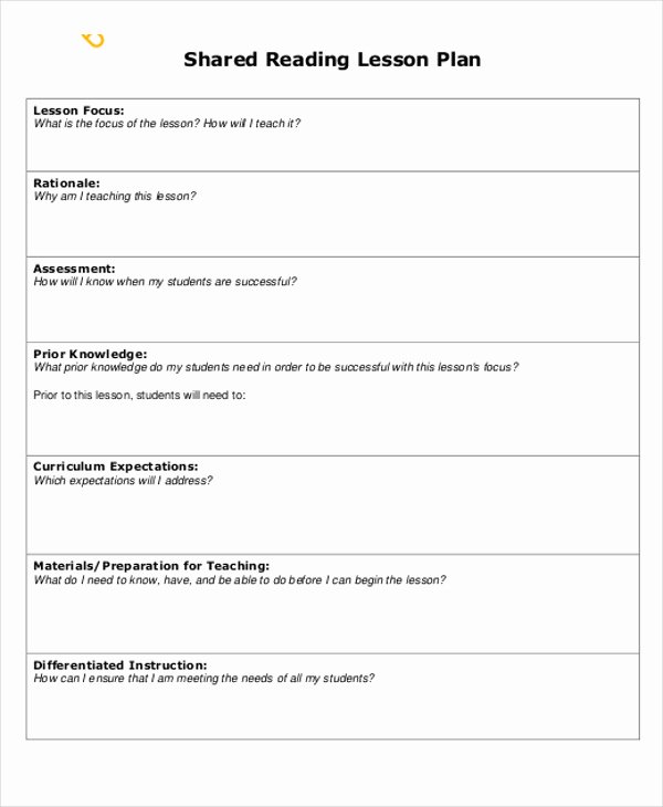 Workshop Lesson Plan Template Fresh 47 Lesson Plan Samples