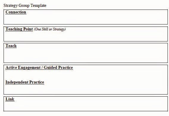 Workshop Lesson Plan Template Fresh Lang Literacy Strategy Groups In Reading Workshop