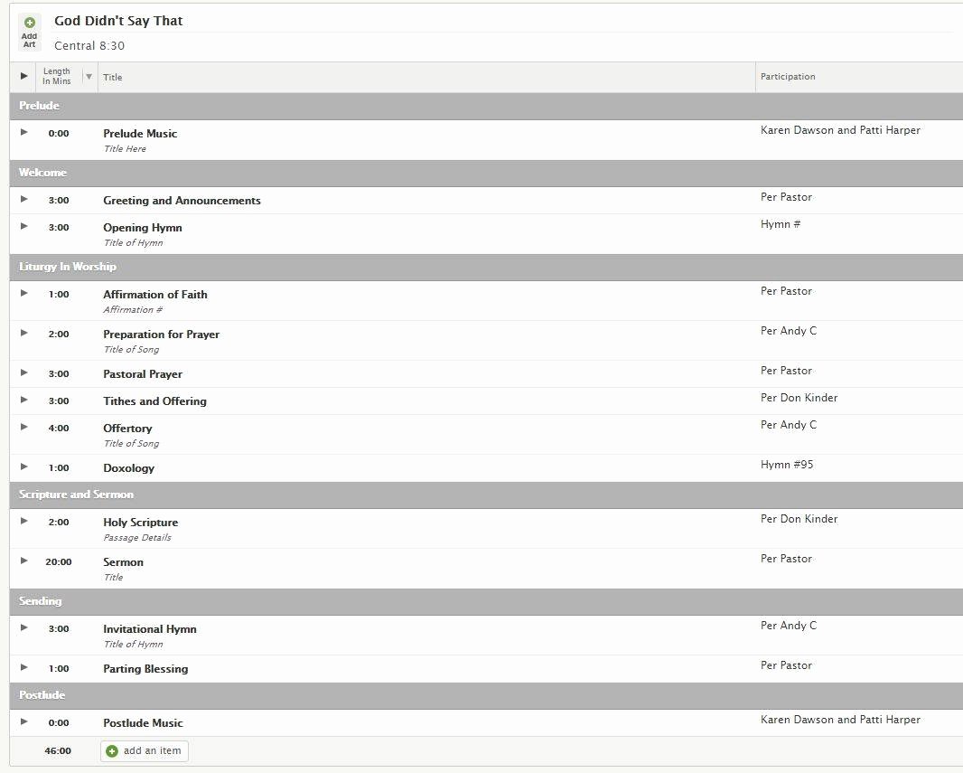 Worship Service Planning Template Best Of Free Planning Center Line Templates – Cmg