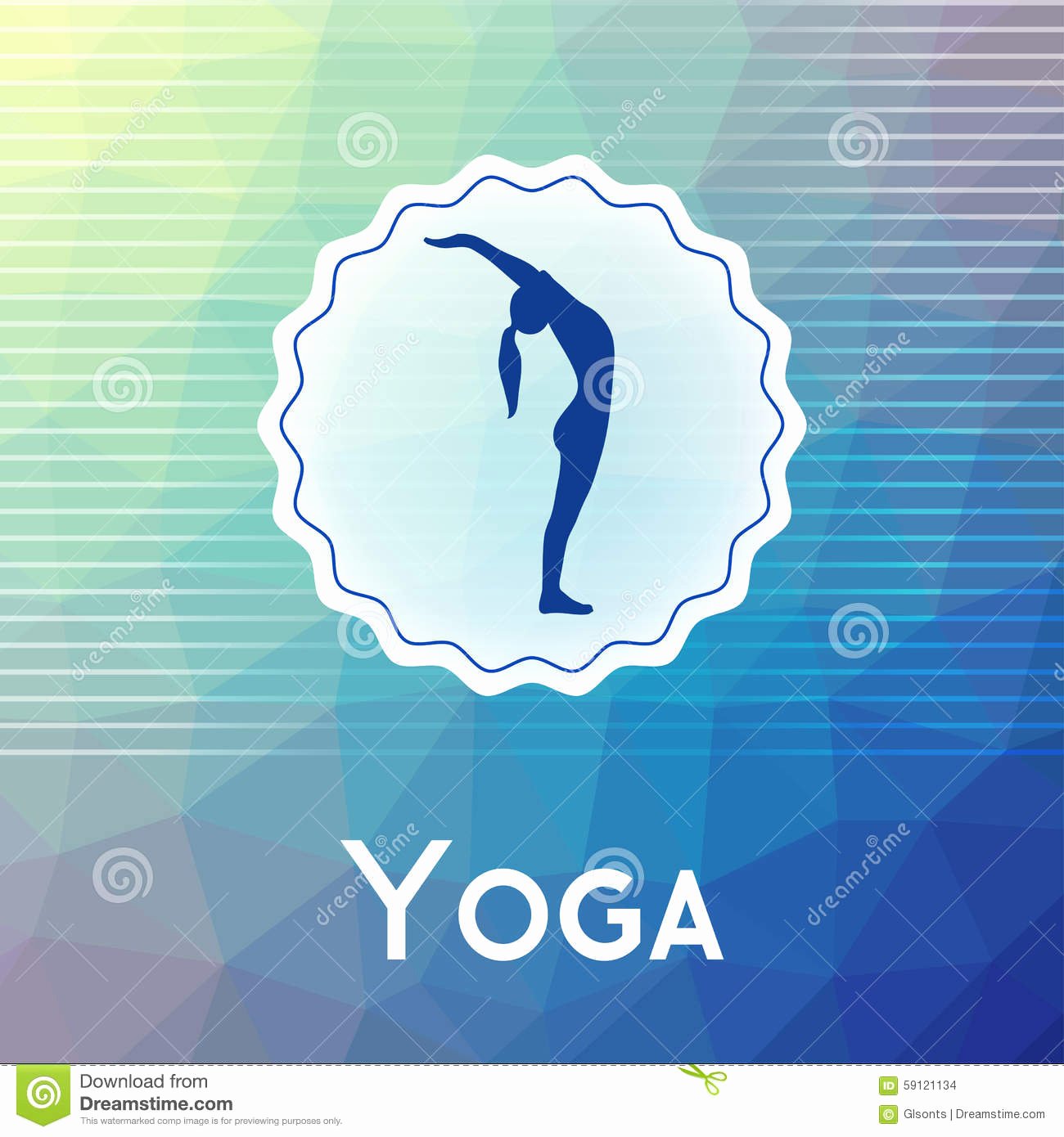 Yoga Class Plan Template Lovely Name Yoga Studio A Modern Polygonal Background