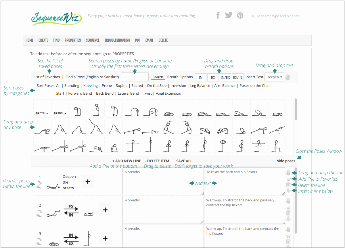 25 images of blank template for yoga class sequence 2507