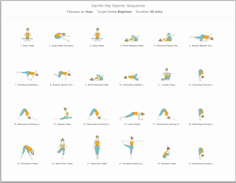 Yoga Class Planning Template Beautiful Yoga Sequence Print Templates for Yoga Class Lesson Plans
