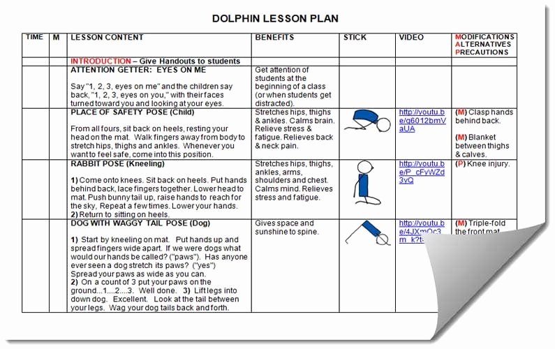 Yoga Class Planning Template Fresh 25 Of Blank Template for Yoga Class Sequence