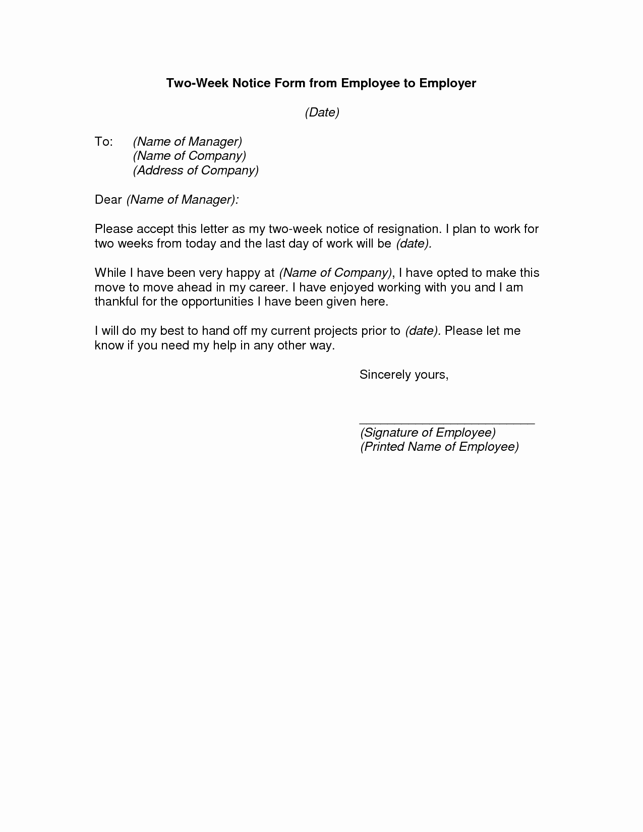2 Week Notice Template Word Beautiful Word Template Category Page 2 Urlspark