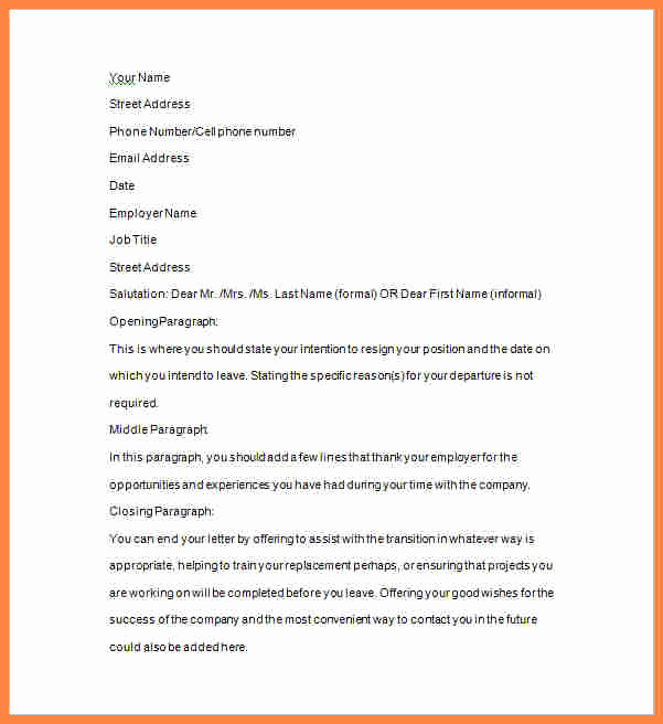 2 Weeks Notice Email Template Lovely 7 Example Two Weeks Notice Email