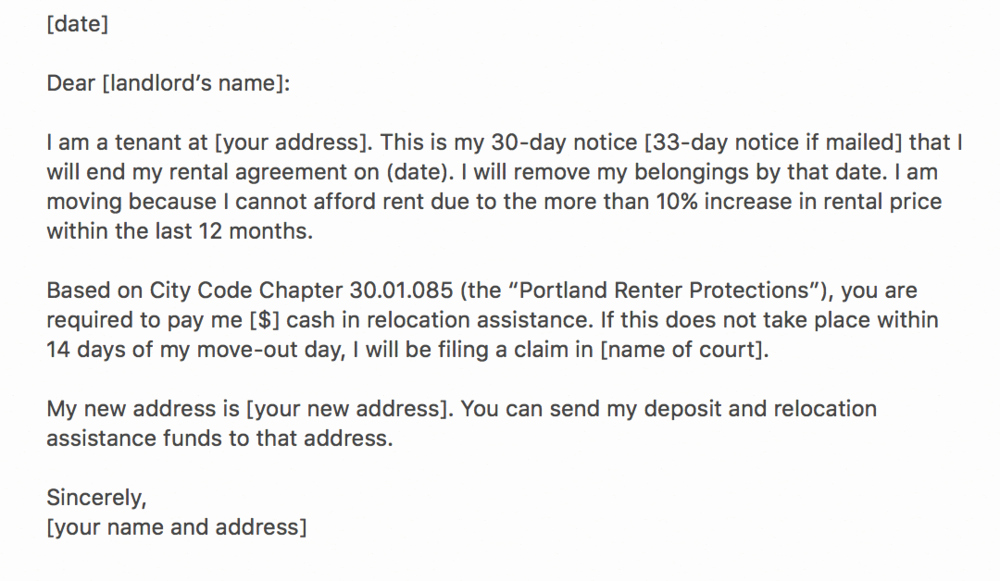 30 Day Notice oregon Template Fresh Moving Fellows Relocation assistance for Portland oregon