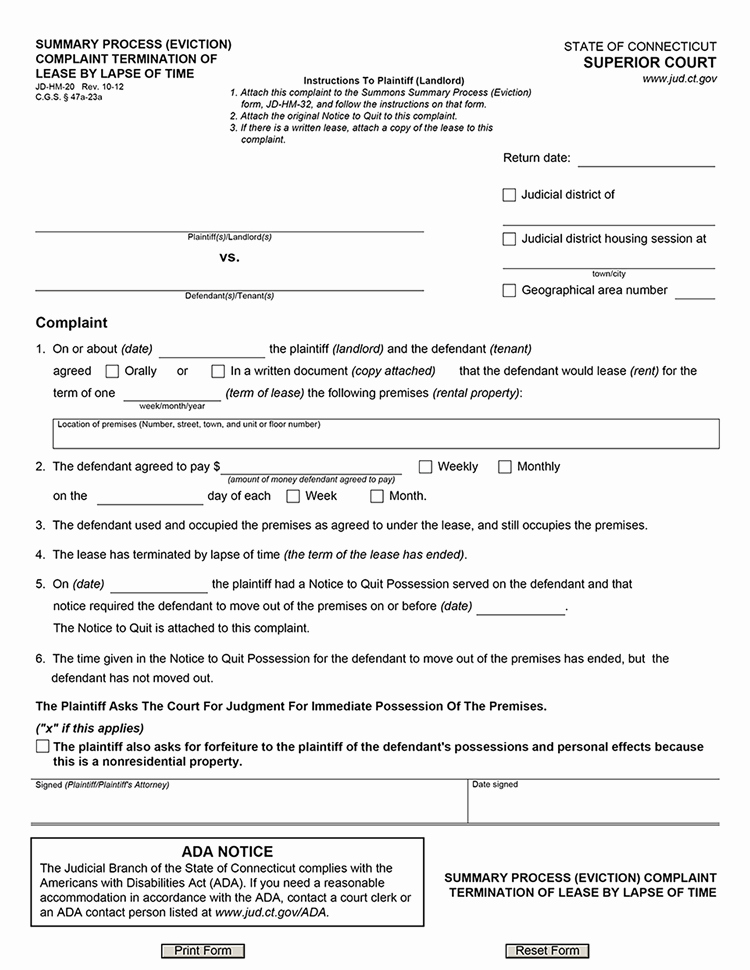 30 Day Notice oregon Template Unique Vacate Notice form Free Printable Documents