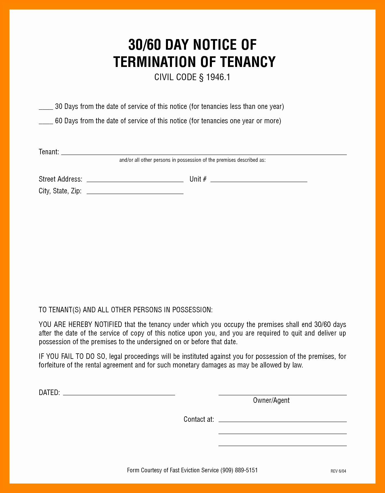 30 Notice to Vacate Template Lovely 30 Day Eviction Notice Template