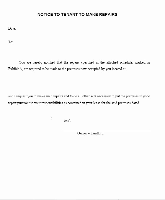 30 Notice to Vacate Template Lovely Printable Sample Tenant 30 Day Notice to Vacate form