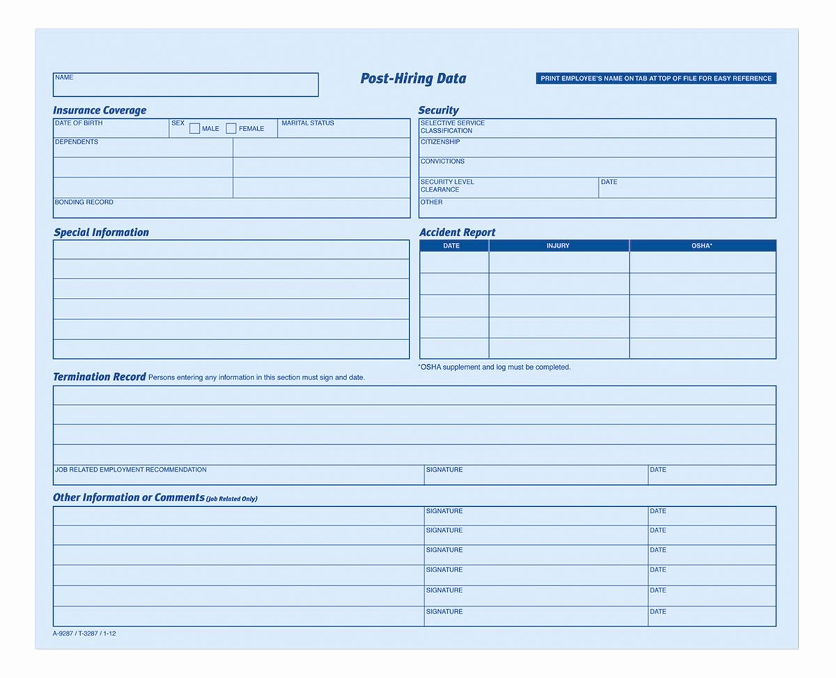 Adams Gift Certificate Template Fresh Adams Employees Personnel File Folder Heavy Card Stock