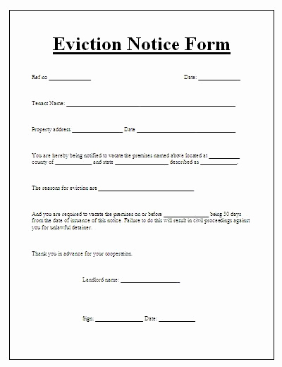 Alabama Eviction Notice Template New Printable Tenant Eviction Notice