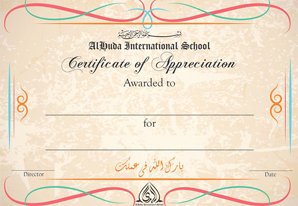 Appreciation Certificate Template Free Best Of 30 Certificate Of Appreciation Templates Word Pdf Psd