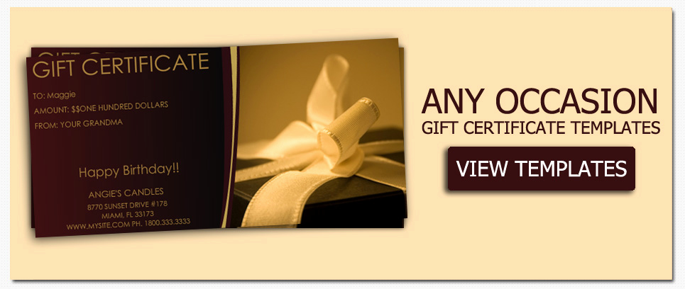 Avery Gift Certificate Template New Gift Certificate Templates to Make Your Own Certificates