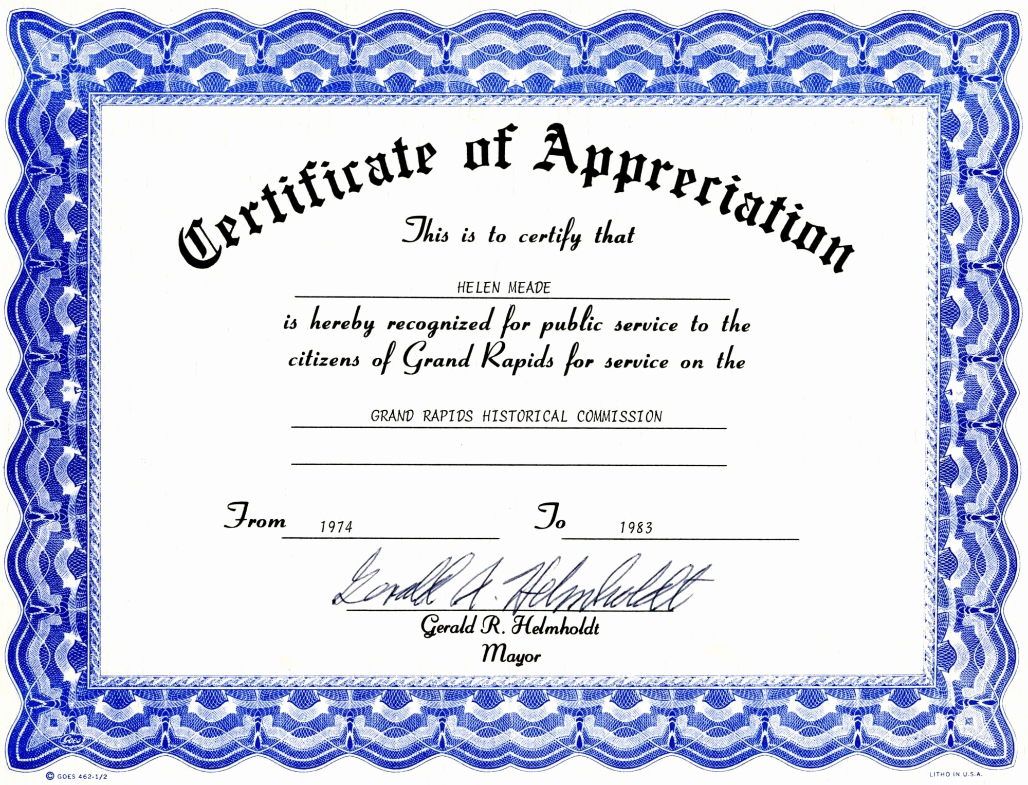 Award Certificate Template Free Download Awesome Appreciation Certificate Templates Free Download