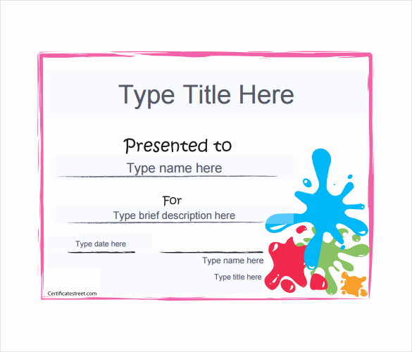 Award Certificate Template Free Download Elegant 12 Blank Gift Certificate Templates – Free Sample