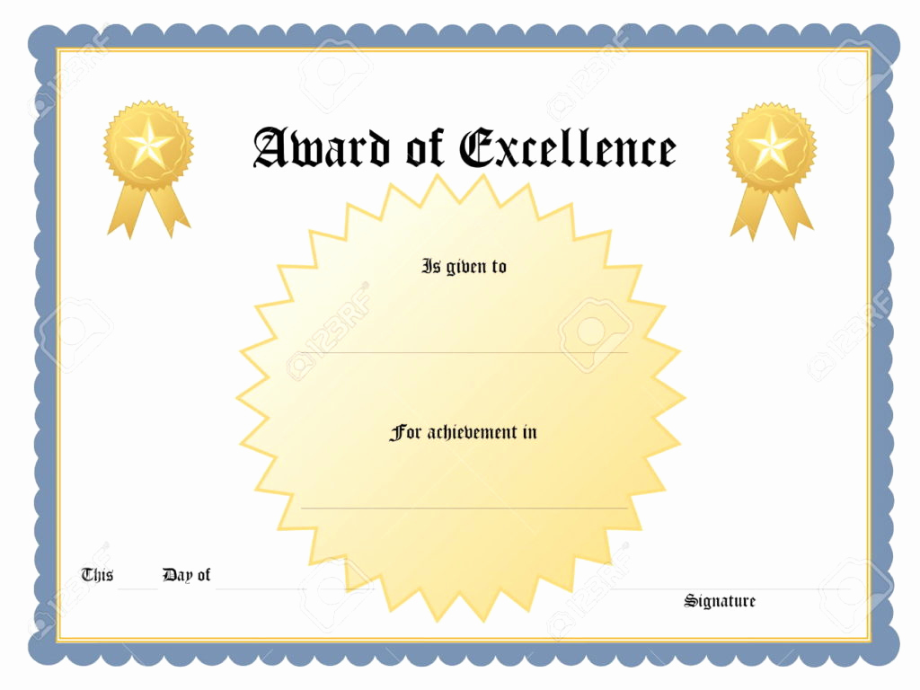 Award Certificate Template Free Download Elegant Certificate Templates Achievement Award Wording Example