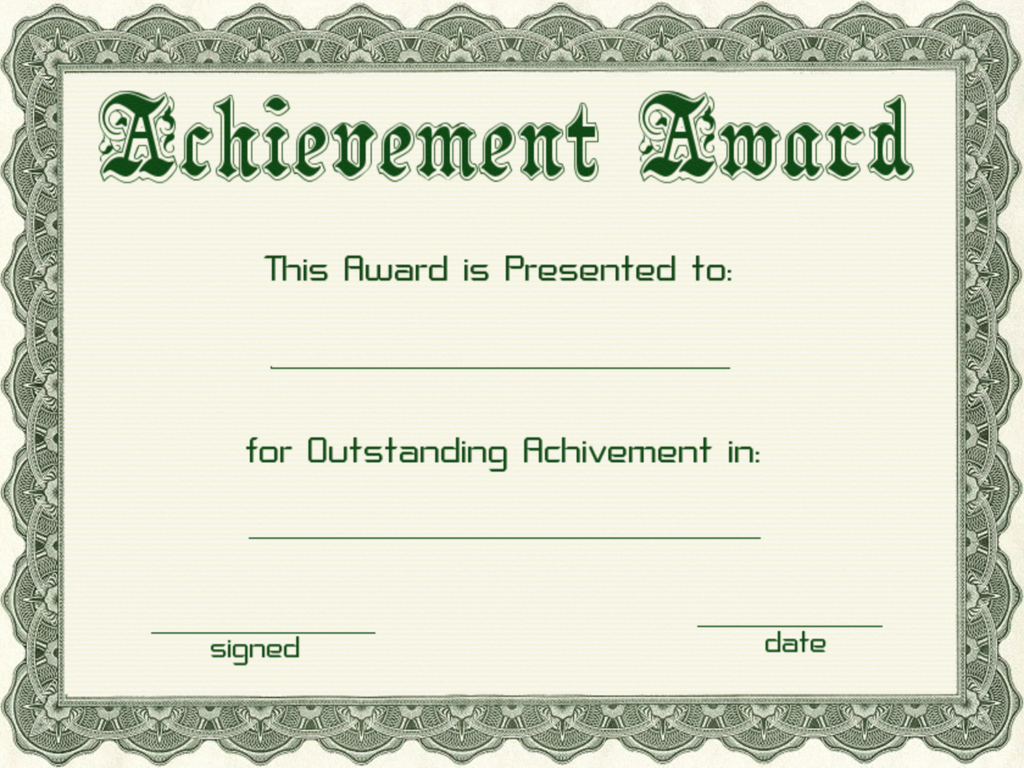 Award Certificate Template Free Download Fresh Certificate Templates