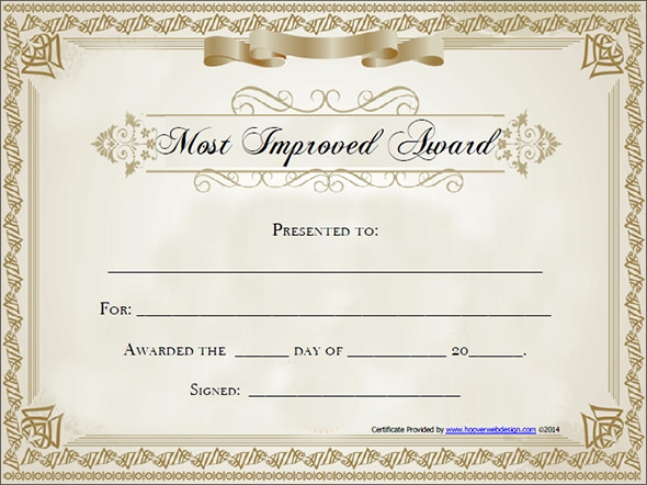 Award Certificate Template Free Download Unique 42 Printable Award Certificate Templates to Download