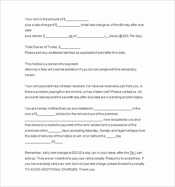 Baby Eviction Notice Template Awesome 22 Sample Eviction Notice Templates Pdf Google Docs