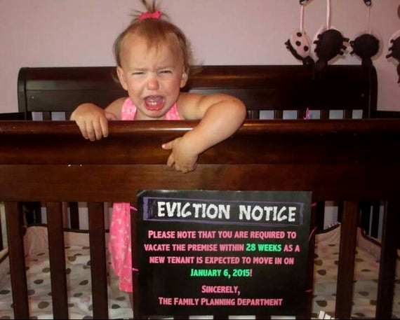 Baby Eviction Notice Template Best Of Chalkboard Pregnancy Announcement for Sibling Eviction