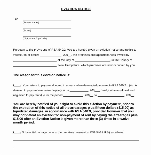 Baby Eviction Notice Template Elegant 38 Eviction Notice Templates Pdf Google Docs Ms Word